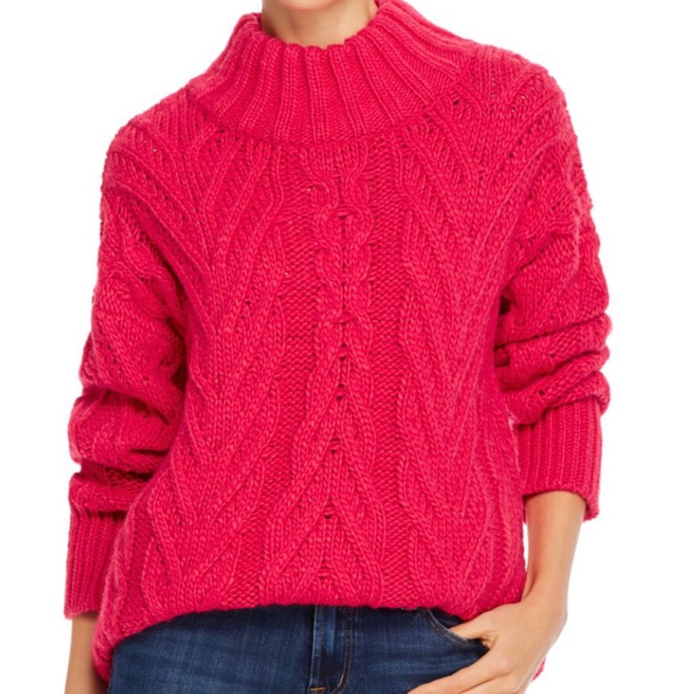 French Connection Nissa Chunky Cable Knit Sweater